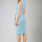 Perry Polka Dot Print Sleeveless Pencil Dress 