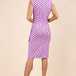 Perry Polka Dot Print Sleeveless Pencil Dress 