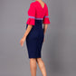 Reggie Sleeved Colour Block Dress 