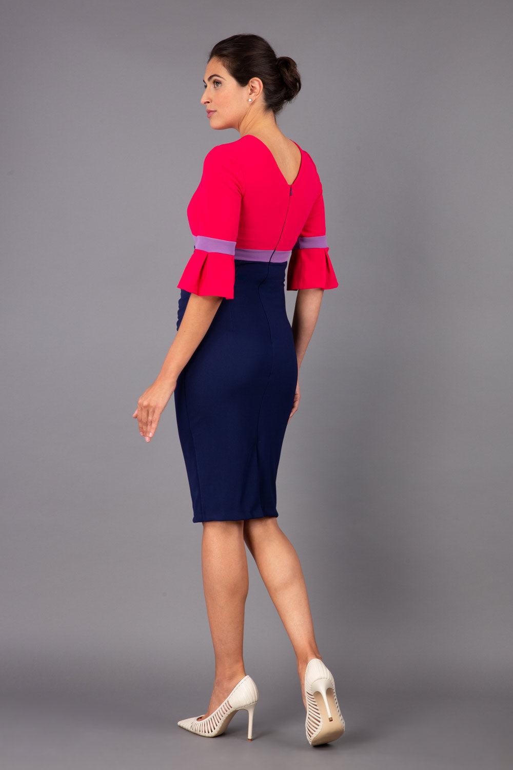 Reggie Sleeved Colour Block Dress 