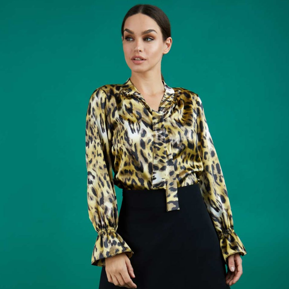 Ricky Animal Print Long Sleeved Top 