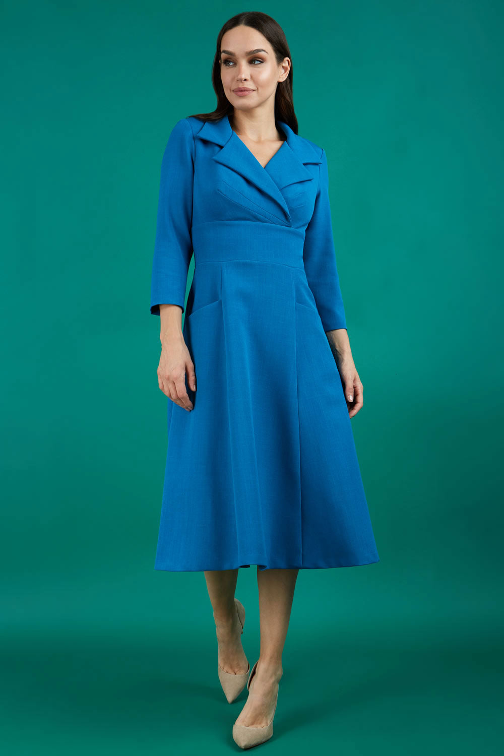 Riviera Sleeved Swing Dress 