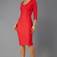 Seed Greenwich Sleeved Pencil Dress 