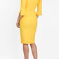 Seed Kennedy Sleeved Shaped Neckline Pencil Dress 