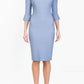 Seed Kennedy Sleeved Shaped Neckline Pencil Dress 