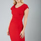 Seed Leela Rounded Neckline Cap Sleeved Dress 