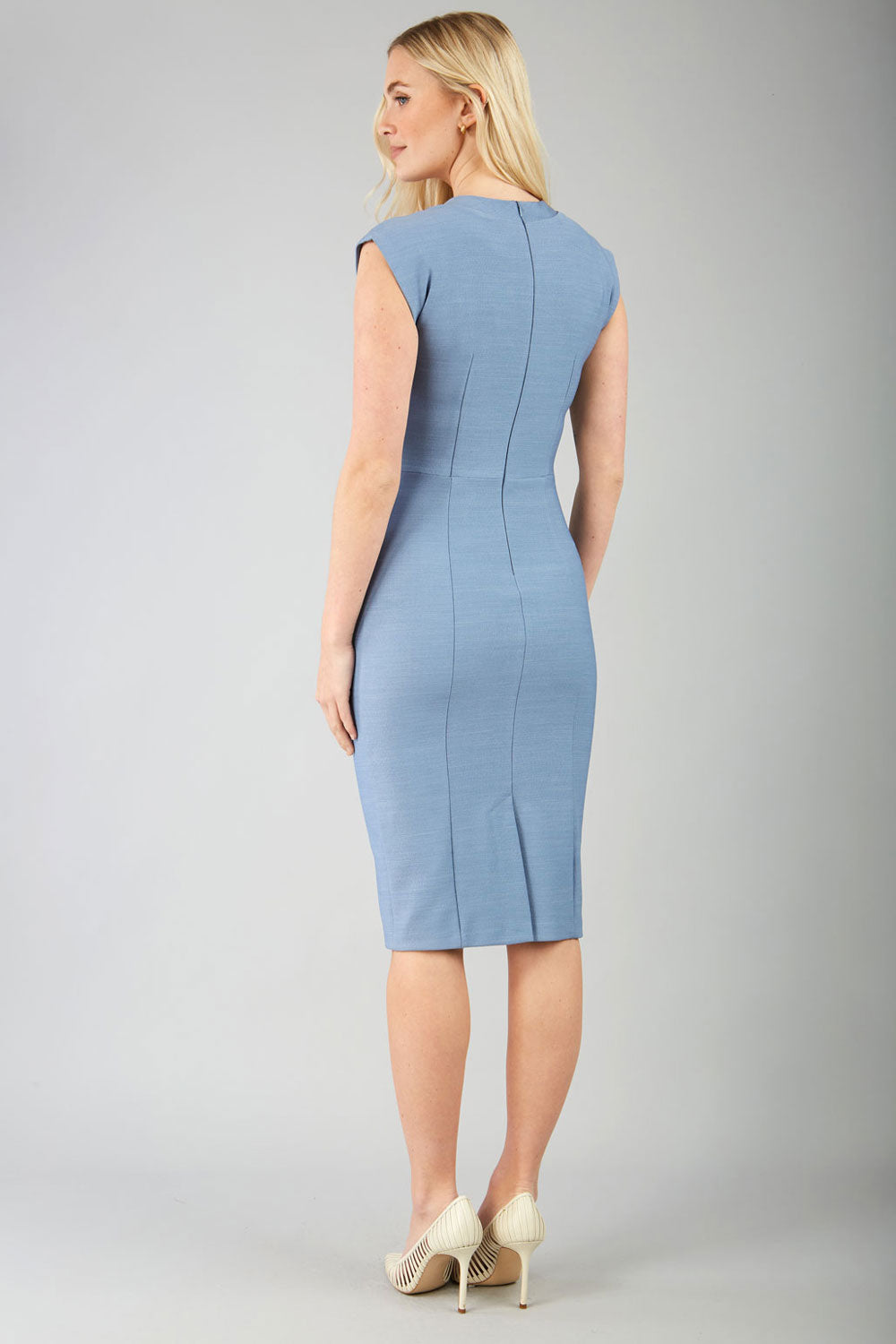 Seed Lucca Tie Detail Cap Sleeved Pencil Dress 