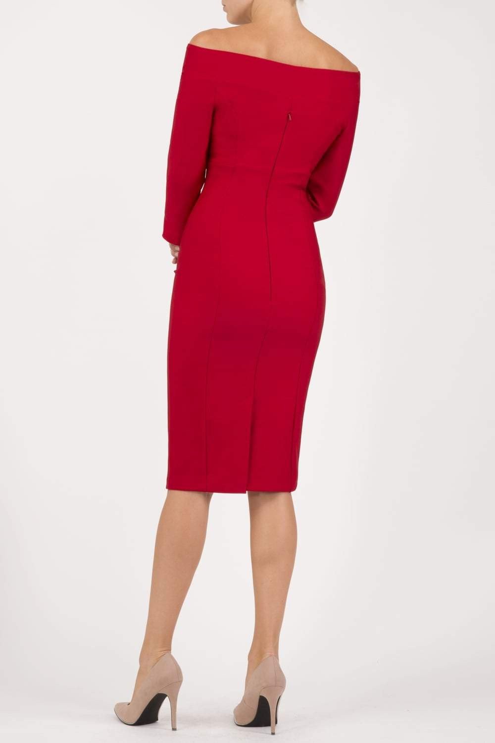Seed Miranda Bardot Neckline Pencil Dress 
