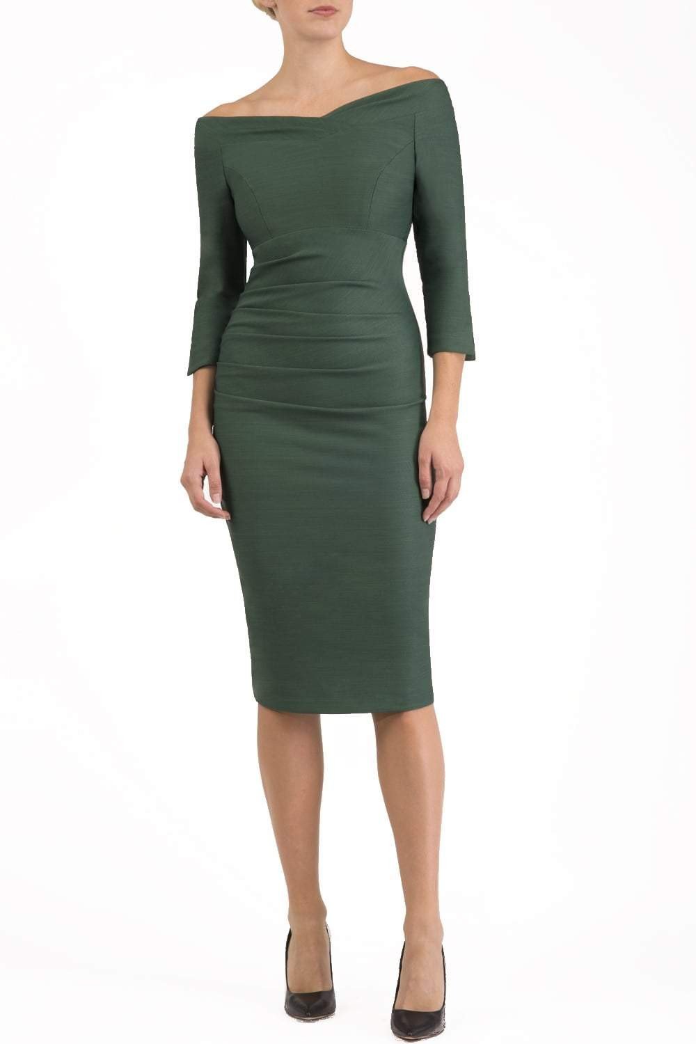 Seed Miranda Bardot Neckline Pencil Dress 