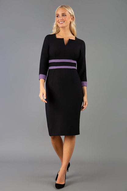 Seed Paeonia Contrast Pencil Dress 