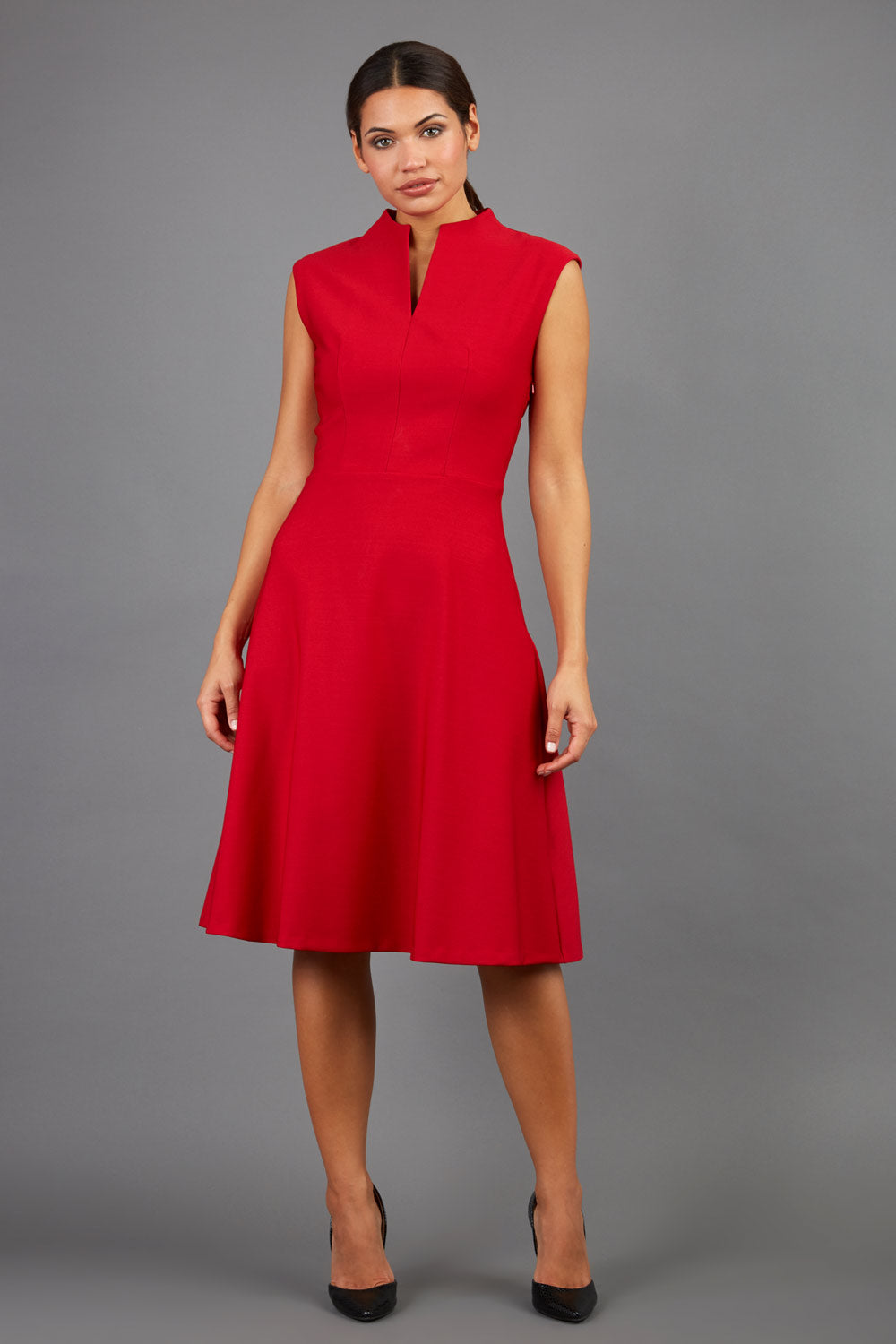 Seed Rio High Split Neckline Swing Dress 