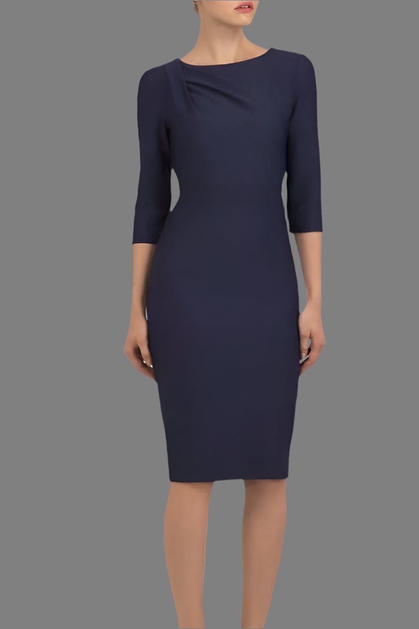 Seed Segovia Sleeved Pencil Dress 