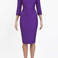 Seed Thornton Round Neck Three-quarter Sleeve Pencil Dress 