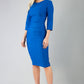 Seed Thornton Round Neck Three-quarter Sleeve Pencil Dress 