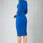 Seed Thornton Round Neck Three-quarter Sleeve Pencil Dress 