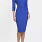 Seed Thornton Round Neck Three-quarter Sleeve Pencil Dress 