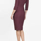 Seed Thornton Round Neck Three-quarter Sleeve Pencil Dress 
