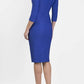 Seed Thornton Round Neck Three-quarter Sleeve Pencil Dress 