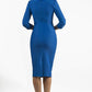 Seed Thornton Round Neck Three-quarter Sleeve Pencil Dress 