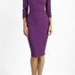 Seed Thornton Round Neck Three-quarter Sleeve Pencil Dress 
