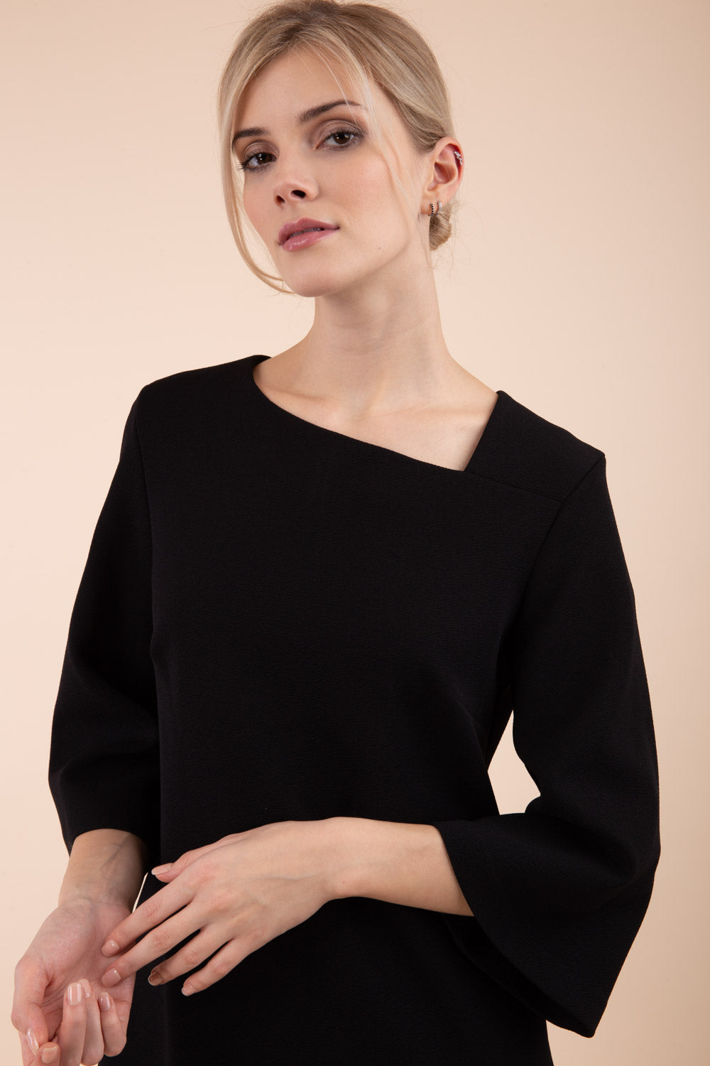 Sorrento Asymmetric Neckline Dress 