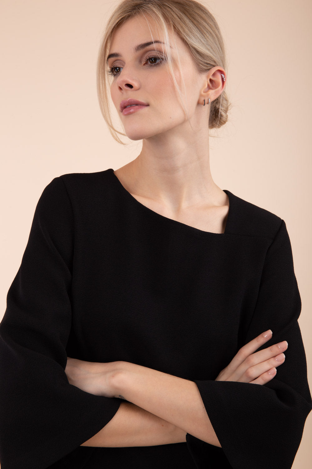 Sorrento Asymmetric Neckline Dress 