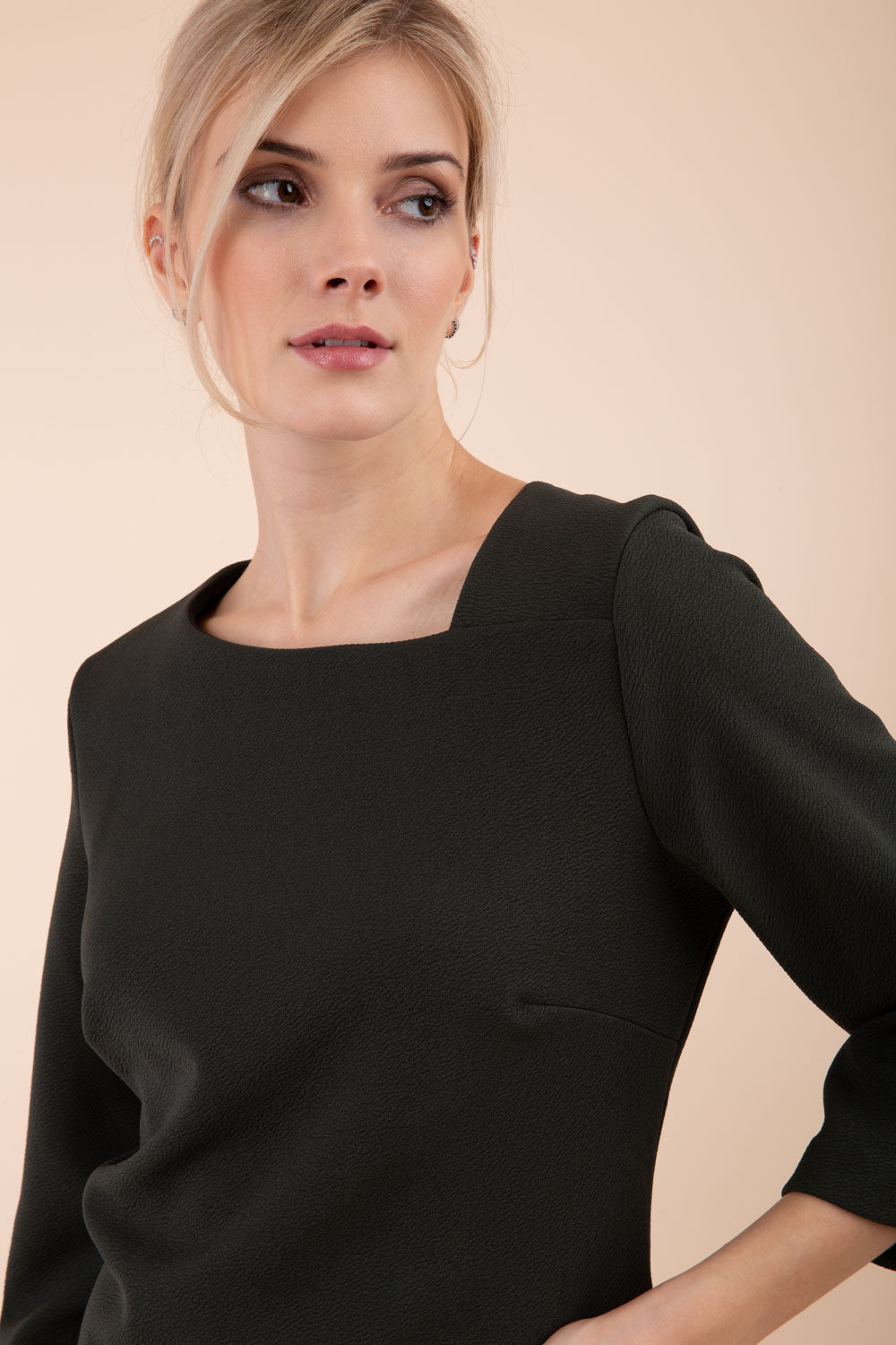 Sorrento Asymmetric Neckline Dress 