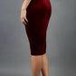 Triste Velvet Pencil Skirt 