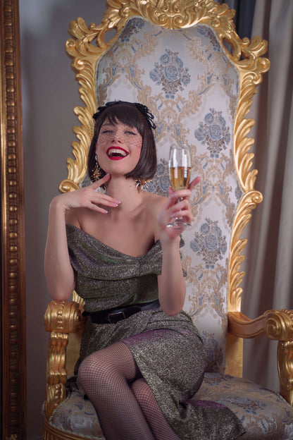 Unity Glitter Midaxi Dress 