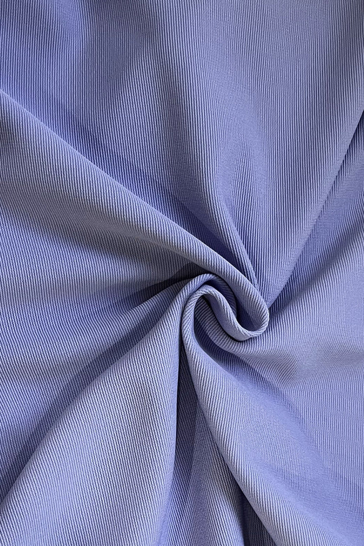 Ribbed super stretch fabric in Vista Blue colour