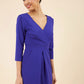 Wimpole Low V-Neck Sleeved Dress 