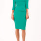 York 3/4 Sleeve Pencil Dress 