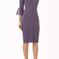 Zoe Pencil Dress Dark Mauve