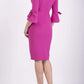 Zoe Pencil Dress Fuchsia Pink