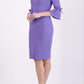Zoe Pencil Dress Opulent Violet