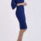 Zoe Pencil Dress Oxford Blue