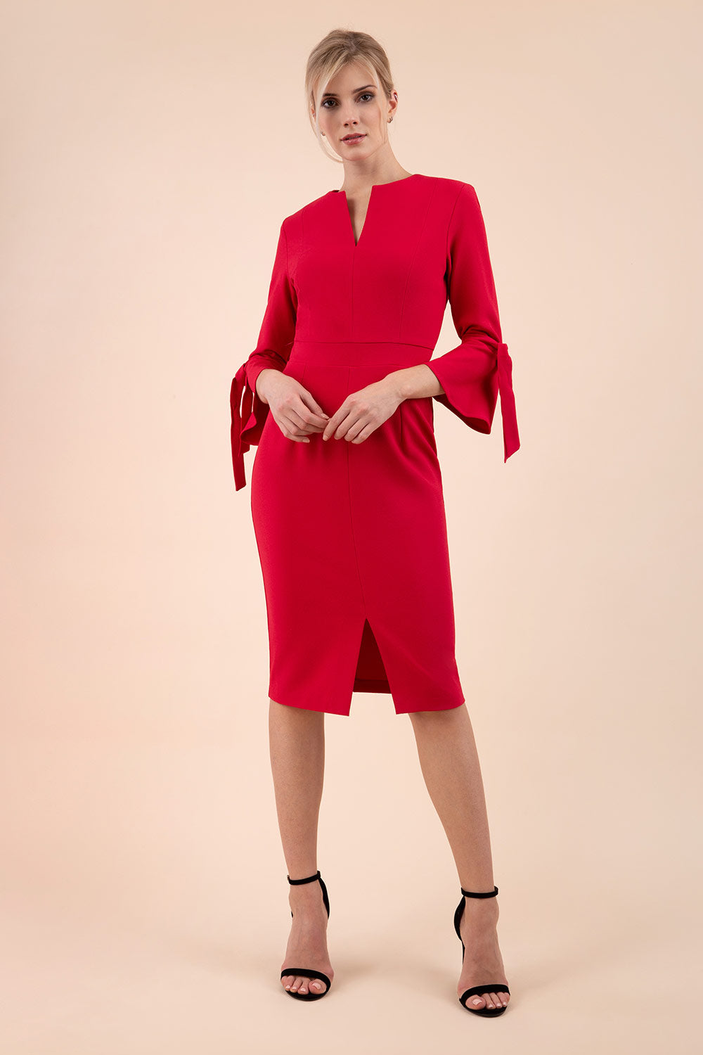 Zoe Pencil Dress Ruby Red