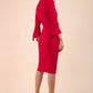 Zoe Pencil Dress Ruby Red