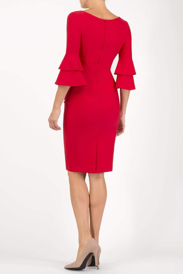 Meridian Flute Sleeve Dress