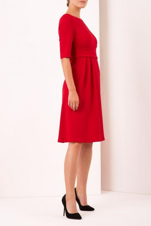 Tarifa Elbow Sleeve Swing Dress