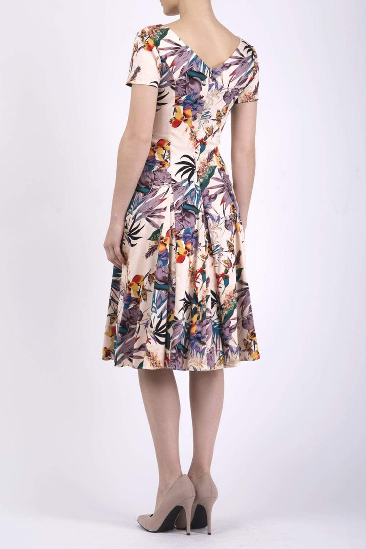Iris Print Dress
